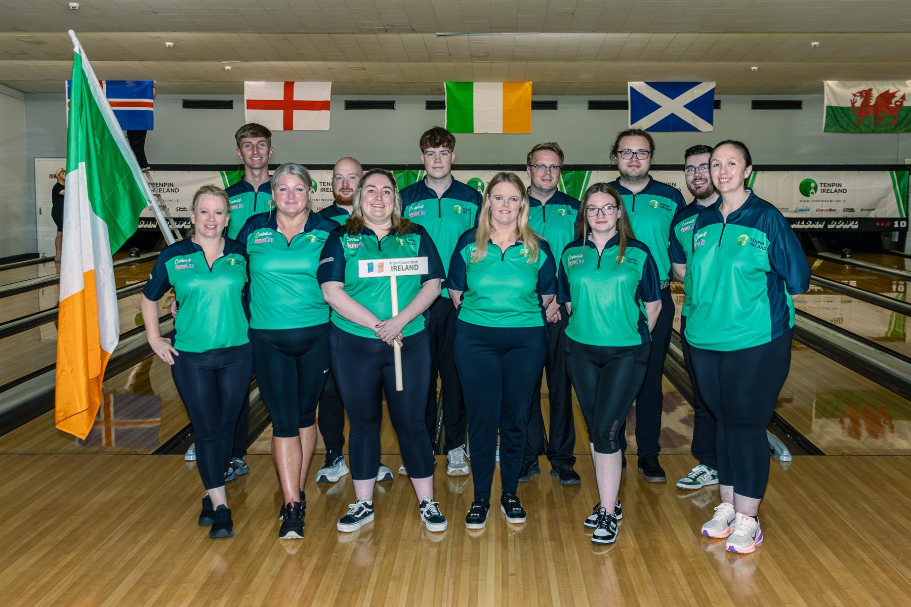 Ireland's adult team at the Adult Triple Crown 2026, ALSAA Bowl, Dublin